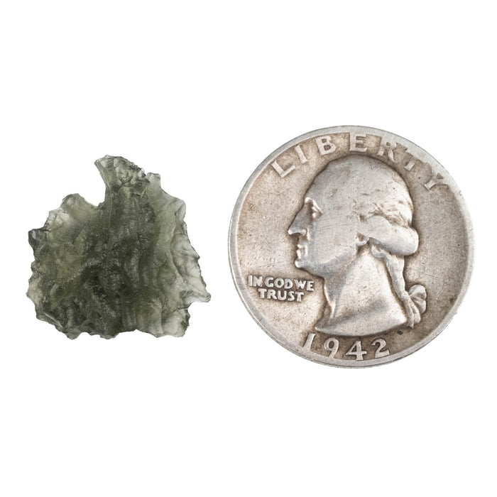 Moldavite Besednice Jezkovna B Grade 2.44 g 18x16x14mm - InnerVision Crystals