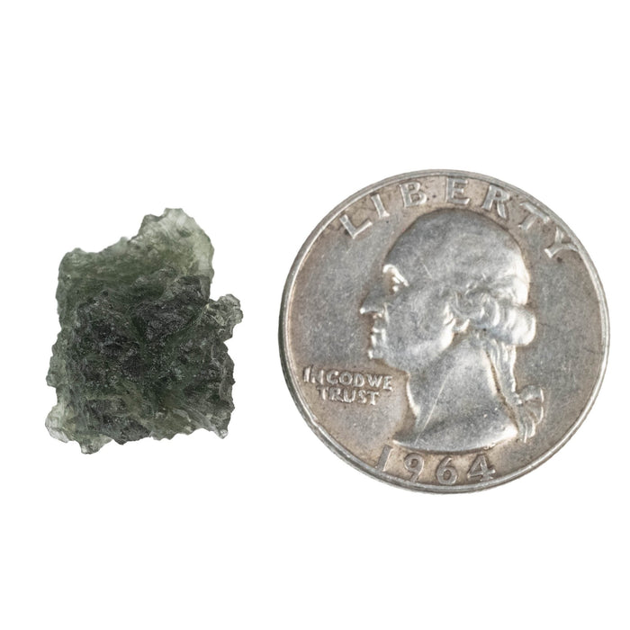 Moldavite Besednice Jezkovna B Grade 2.53 g 19x12x12mm - InnerVision Crystals