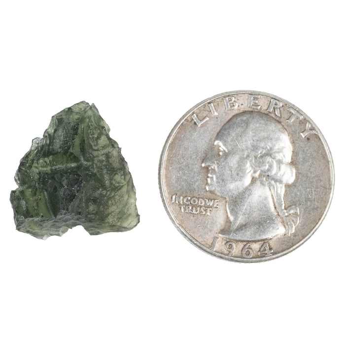 Moldavite Besednice Jezkovna B Grade 2.73 g 18x17x10mm - InnerVision Crystals