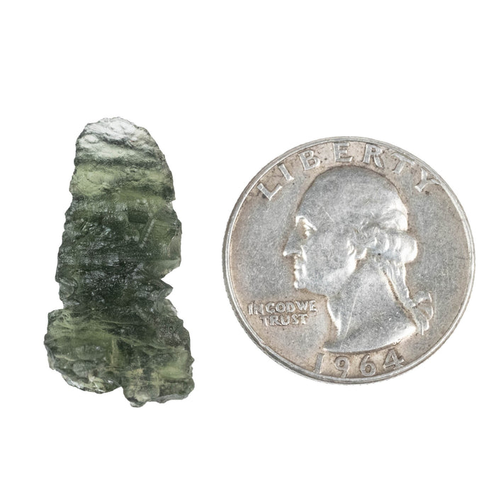 Moldavite Besednice Jezkovna B Grade 2.90 g 25x13x9mm - InnerVision Crystals
