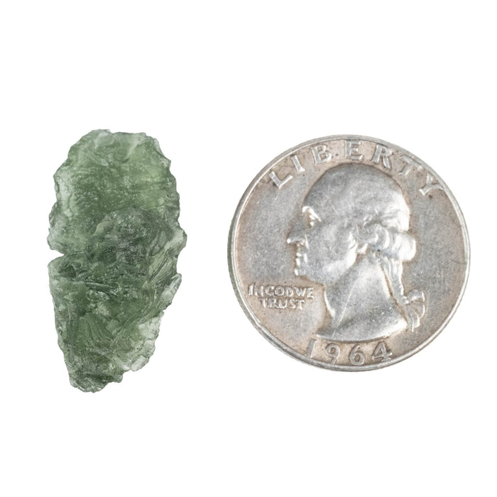 Moldavite Besednice Jezkovna B Grade 3.16 g 27x12x11mm - InnerVision Crystals