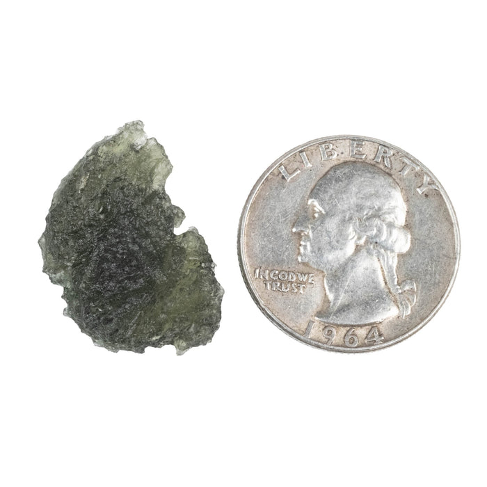Moldavite Besednice Jezkovna B Grade 3.21 g 24x17x8mm - InnerVision Crystals