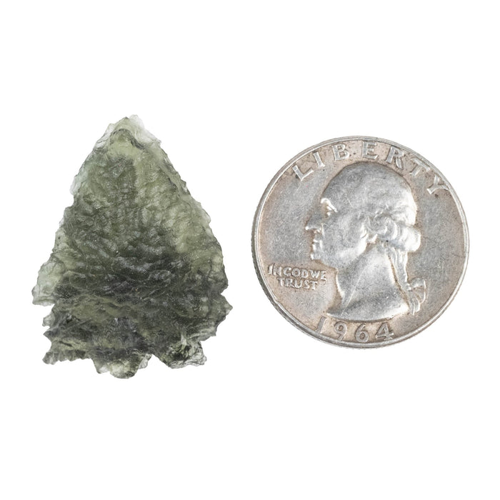 Moldavite Besednice Jezkovna B Grade 4.14 g 30x22x9mm - InnerVision Crystals