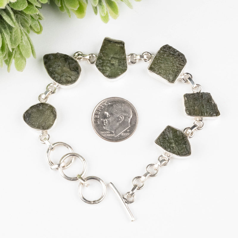 Moldavite Bracelet 7.5" 16.41 g - InnerVision Crystals