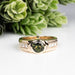 Moldavite + Diamond Men's Ring 20th Anniversary Limited Edition 14K Gold - InnerVision Crystals