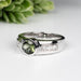 Moldavite + Diamond Men's Ring 20th Anniversary Limited Edition .925 Silver - InnerVision Crystals