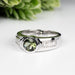 Moldavite + Diamond Men's Ring 20th Anniversary Limited Edition .925 Silver - InnerVision Crystals