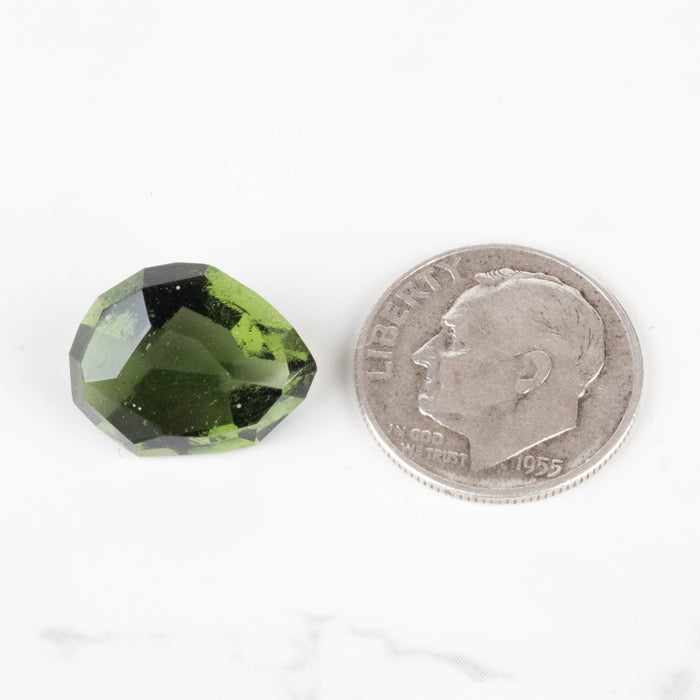 Moldavite Gemstone 6.65 ct 14x12mm - InnerVision Crystals