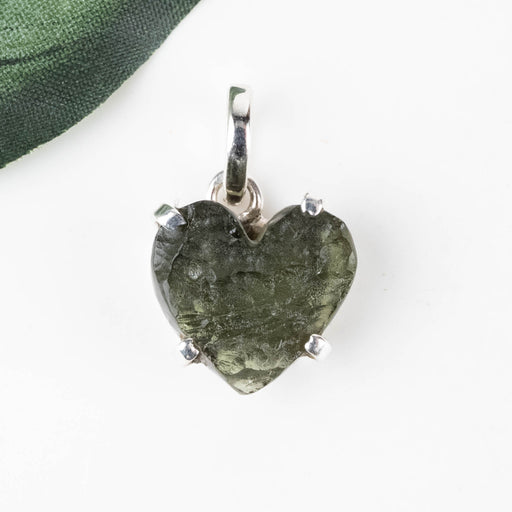 Moldavite Heart Pendant 2.87 g 20x14mm - InnerVision Crystals