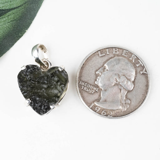 Moldavite Heart Pendant 4.07 g 24x15mm - InnerVision Crystals