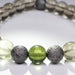 Moldavite + Libyan Desert Glass + Meteorite 8mm Bead Bracelet 7.5" - InnerVision Crystals
