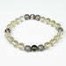 Moldavite + Libyan Desert Glass + Meteorite + Silver OM 8mm Bead Bracelet 7.5" - InnerVision Crystals