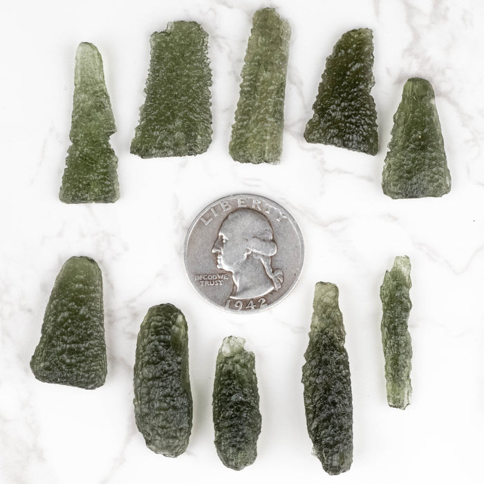 Moldavite - Maly Chlum AA+ 20.20 g Wholesale Lot - InnerVision Crystals