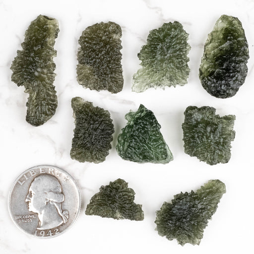 Moldavite - Maly Chlum AA+21.19 g Wholesale Lot - InnerVision Crystals