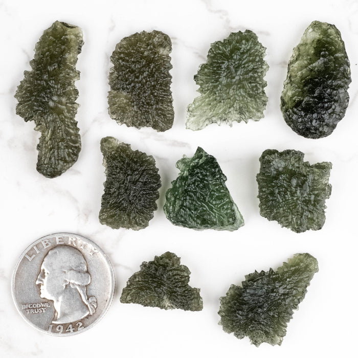 Moldavite - Maly Chlum AA+21.19 g Wholesale Lot - InnerVision Crystals