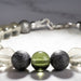 Moldavite + Meteorite + Libyan Desert Glass Bead Bracelet 7.5" - InnerVision Crystals