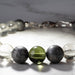 Moldavite + Meteorite + Libyan Desert Glass Bead Bracelet 7.5" - InnerVision Crystals