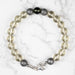 Moldavite + Meteorite + Libyan Desert Glass Bead Bracelet 7.5" - InnerVision Crystals
