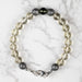 Moldavite + Meteorite + Libyan Desert Glass Bead Bracelet 7.5" - InnerVision Crystals