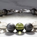 Moldavite + Meteorite + Libyan Desert Glass Bead Bracelet 7.5" - InnerVision Crystals