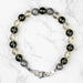 Moldavite + Meteorite + Libyan Desert Glass Bead Bracelet 7.5" - InnerVision Crystals