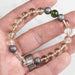 Moldavite + Meteorite + Libyan Desert Glass Bead Bracelet 7.5" .925 Silver - InnerVision Crystals