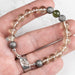 Moldavite + Meteorite + Libyan Desert Glass Bead Bracelet 7.5" .925 Silver - InnerVision Crystals