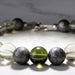 Moldavite + Meteorite + Libyan Desert Glass Bead Bracelet 7.5" - InnerVision Crystals