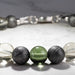 Moldavite + Meteorite + Libyan Desert Glass Bead Bracelet 8" - InnerVision Crystals