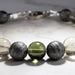 Moldavite + Meteorite + Libyan Desert Glass Bead Bracelet 8" - InnerVision Crystals