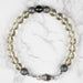 Moldavite + Meteorite + Libyan Desert Glass Bead Bracelet 8" - InnerVision Crystals