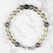Moldavite + Meteorite + Libyan Desert Glass Bead Bracelet 8" - InnerVision Crystals