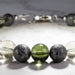 Moldavite + Meteorite + Libyan Desert Glass Bead Bracelet 8" - InnerVision Crystals