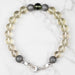 Moldavite + Meteorite + Libyan Desert Glass Bead Bracelet 8" .925 Silver - InnerVision Crystals