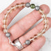 Moldavite + Meteorite + Libyan Desert Glass Bead Bracelet 8" .925 Silver - InnerVision Crystals