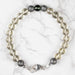 Moldavite + Meteorite + Libyan Desert Glass Bead Bracelet 8" - InnerVision Crystals