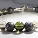 Moldavite + Meteorite + Libyan Desert Glass Bead Bracelet 8" - InnerVision Crystals