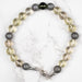 Moldavite + Meteorite + Libyan Desert Glass Bead Bracelet 8.75" .925 Silver - InnerVision Crystals