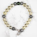Moldavite + Meteorite + Libyan Desert Glass Bead Bracelet 9" .925 Silver - InnerVision Crystals