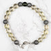 Moldavite + Meteorite + Libyan Desert Glass Bead Bracelet 9" .925 Silver - InnerVision Crystals