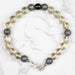 Moldavite + Meteorite + Libyan Desert Glass Bead Bracelet 9" .925 Silver - InnerVision Crystals