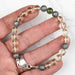 Moldavite + Meteorite + Libyan Desert Glass Bead Bracelet 9" .925 Silver - InnerVision Crystals