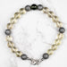 Moldavite + Meteorite + Libyan Desert Glass Bead Bracelet 9" .925 Silver - InnerVision Crystals