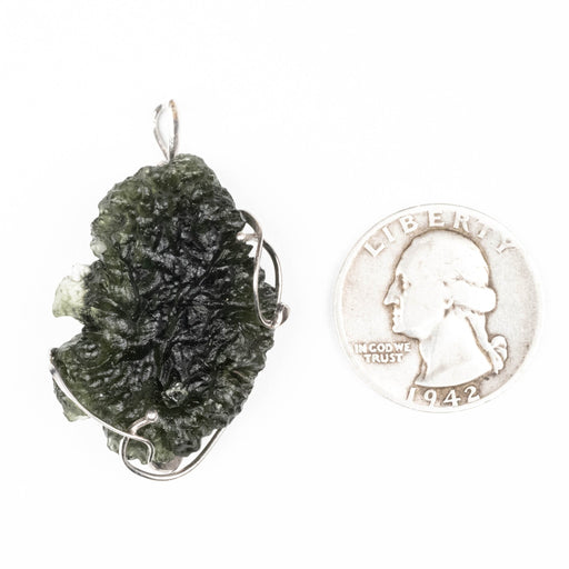Moldavite Pendant 10.66 g 43x26mm - InnerVision Crystals