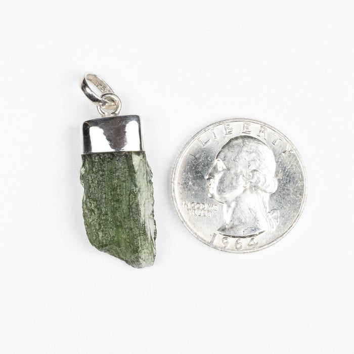 Moldavite Pendant 3.42 g 38x13mm - InnerVision Crystals