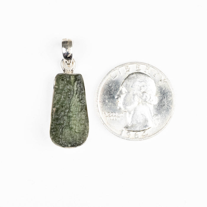 Moldavite Pendant 3.73 g 34x12mm - InnerVision Crystals