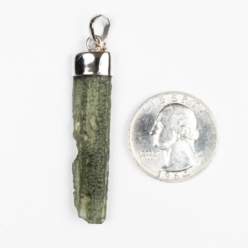 Moldavite Pendant 3.83 g 55x10mm - InnerVision Crystals
