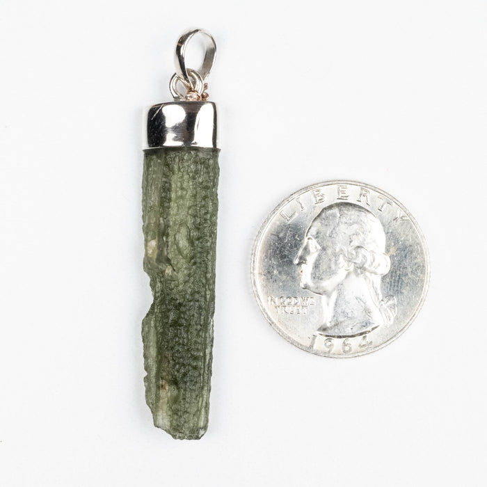Moldavite Pendant 3.83 g 55x10mm - InnerVision Crystals