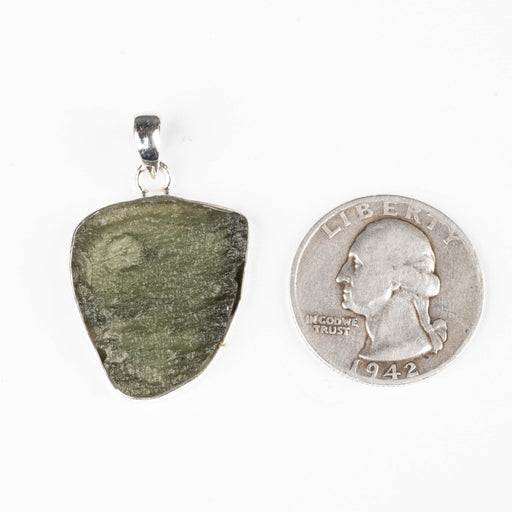 Moldavite Pendant 4.08 g 36x22mm - InnerVision Crystals