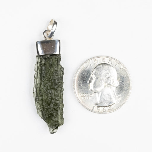 Moldavite Pendant 4.08 g 49x12mm - InnerVision Crystals
